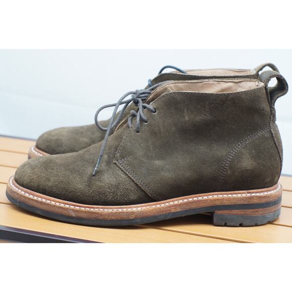 Taylor Stitch The Chukka in Weatherproof Loden Suede Mens Size 7.5 msrp $348 - Picture 1 of 11